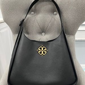 Tory Burch Miller Hobo Shoulder Bag-Black